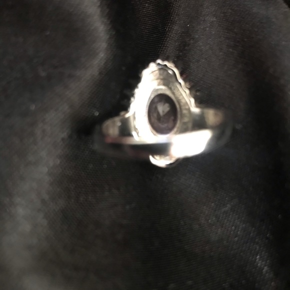 Sterling & Pink Sapphire Fashion Ring - Picture 8 of 9